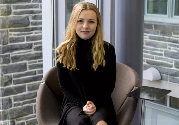 photo of Makenna Lenover sitting in chair